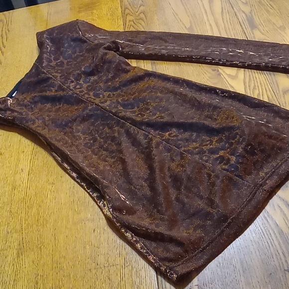 DRESS THE POPULATION Womens XS EXTRA SMALL Animal Print NEW Party One Shoulder - Picture 14 of 15